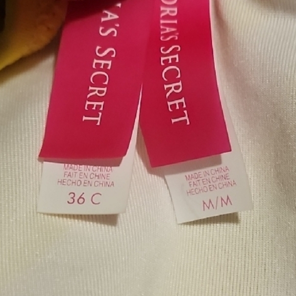 Victoria's Secret Gorgous Yellow Stripe And Cheeta Trim Swim Suit 36C, M - Picture 2 of 5